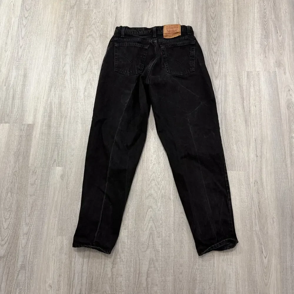 Vintage Levis 560 Loose Fit Tapered Leg Jeans Men's 31x30 Black USA Made 1994